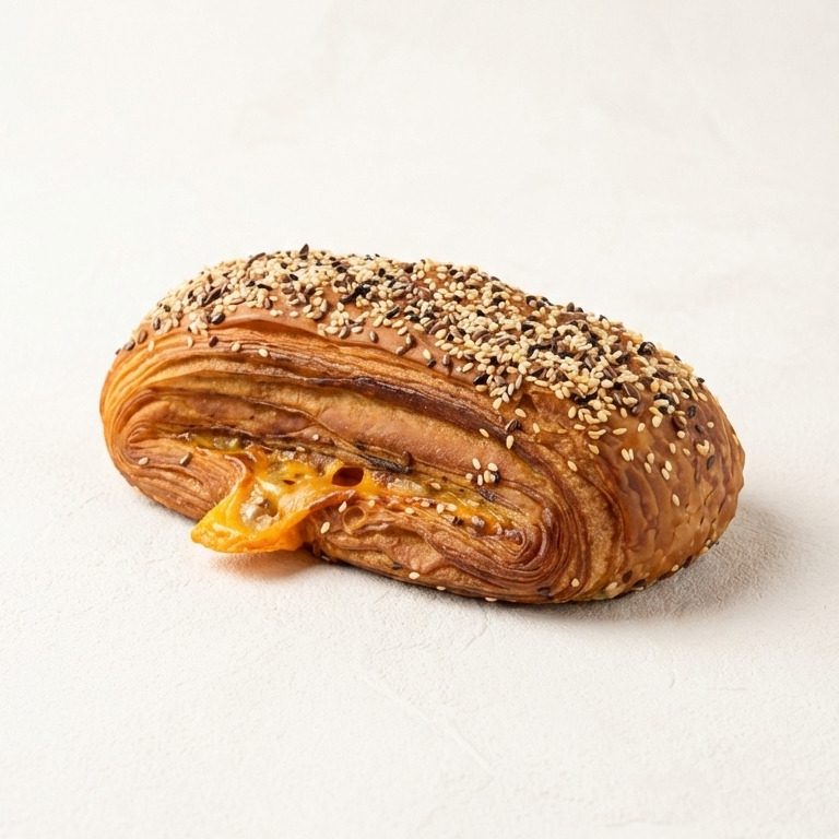 🥩 Cheddar & Füme Kaburta Etli Kruvasan