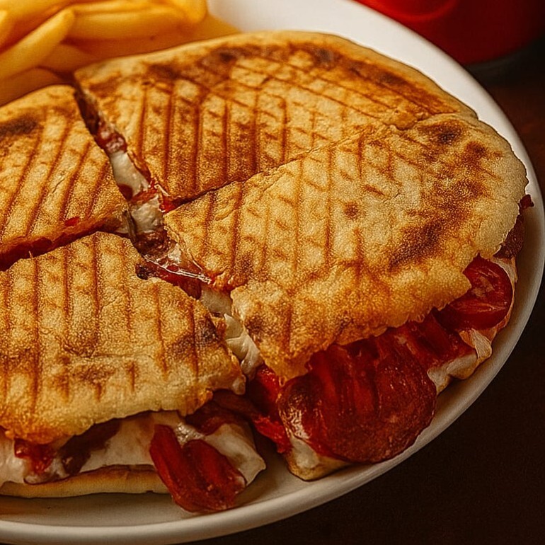 Bazlama lı Sanayi Tost