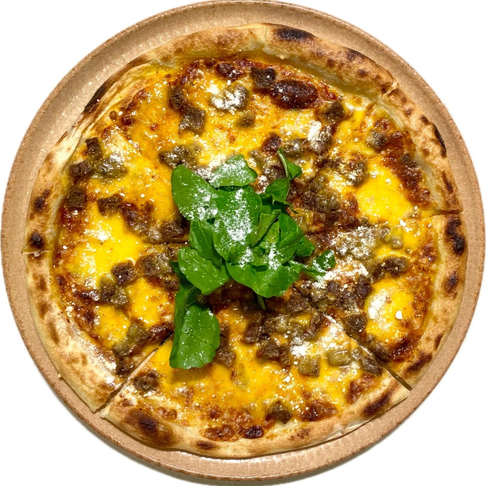 Kavurmalı Cheddarlı Pizza (Orta)