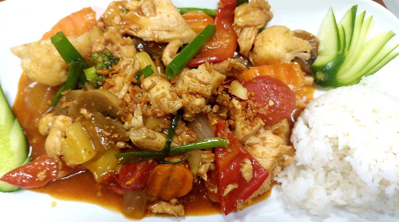 Sweet & Sour (Shirimp) + Steam Rice