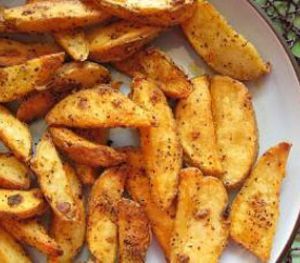 Baharatlı Elma Dilim Patates Kızartması