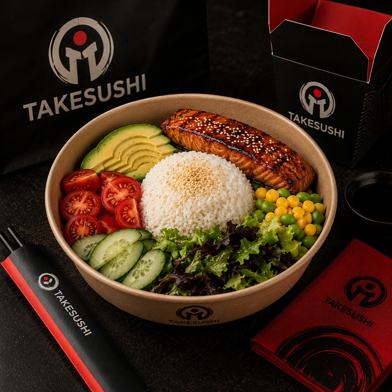 Teriyaki Soslu Somon Bowl (Uzak Doğu Gurme)