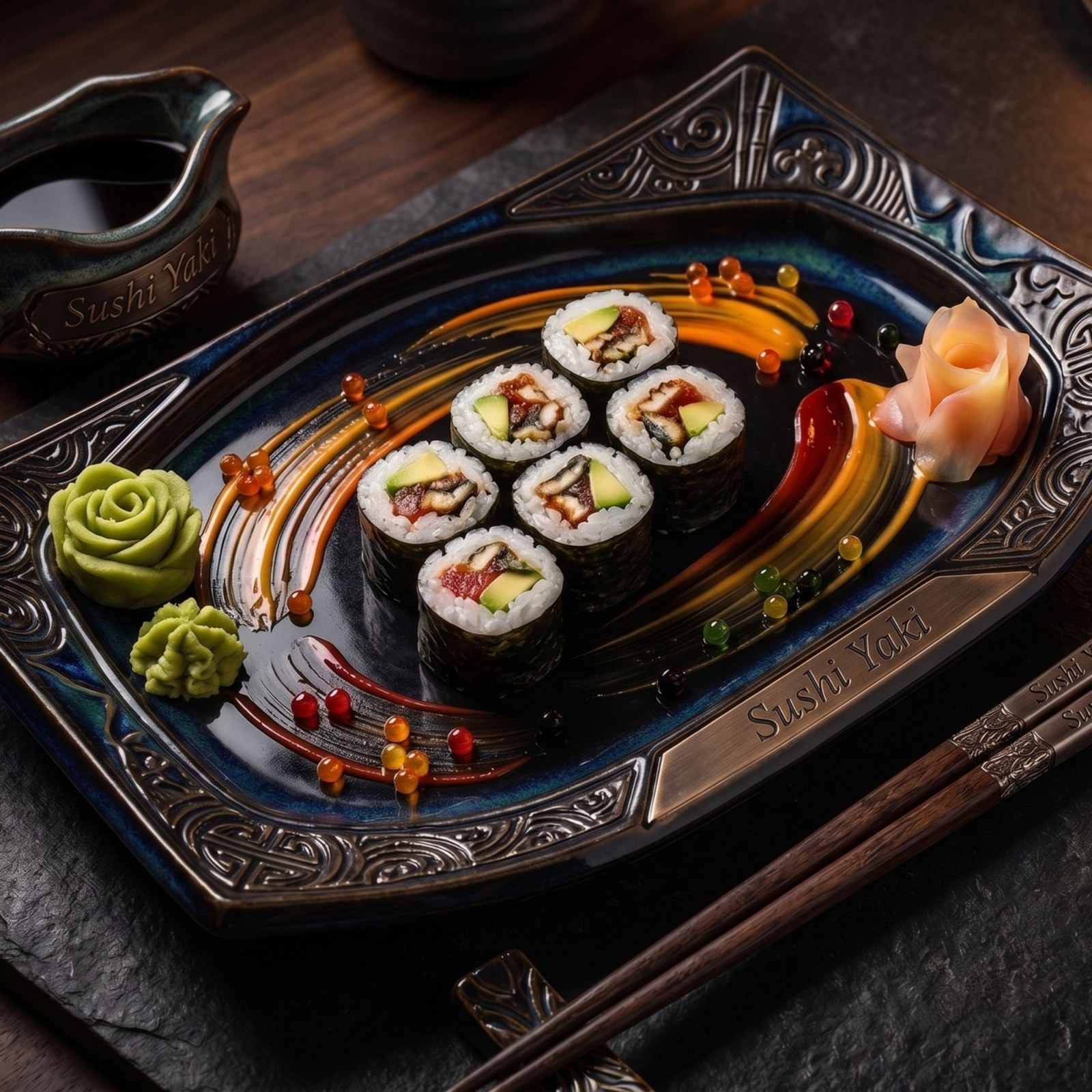 191- Unagi Avokado Maki Roll (6 Pcs.)