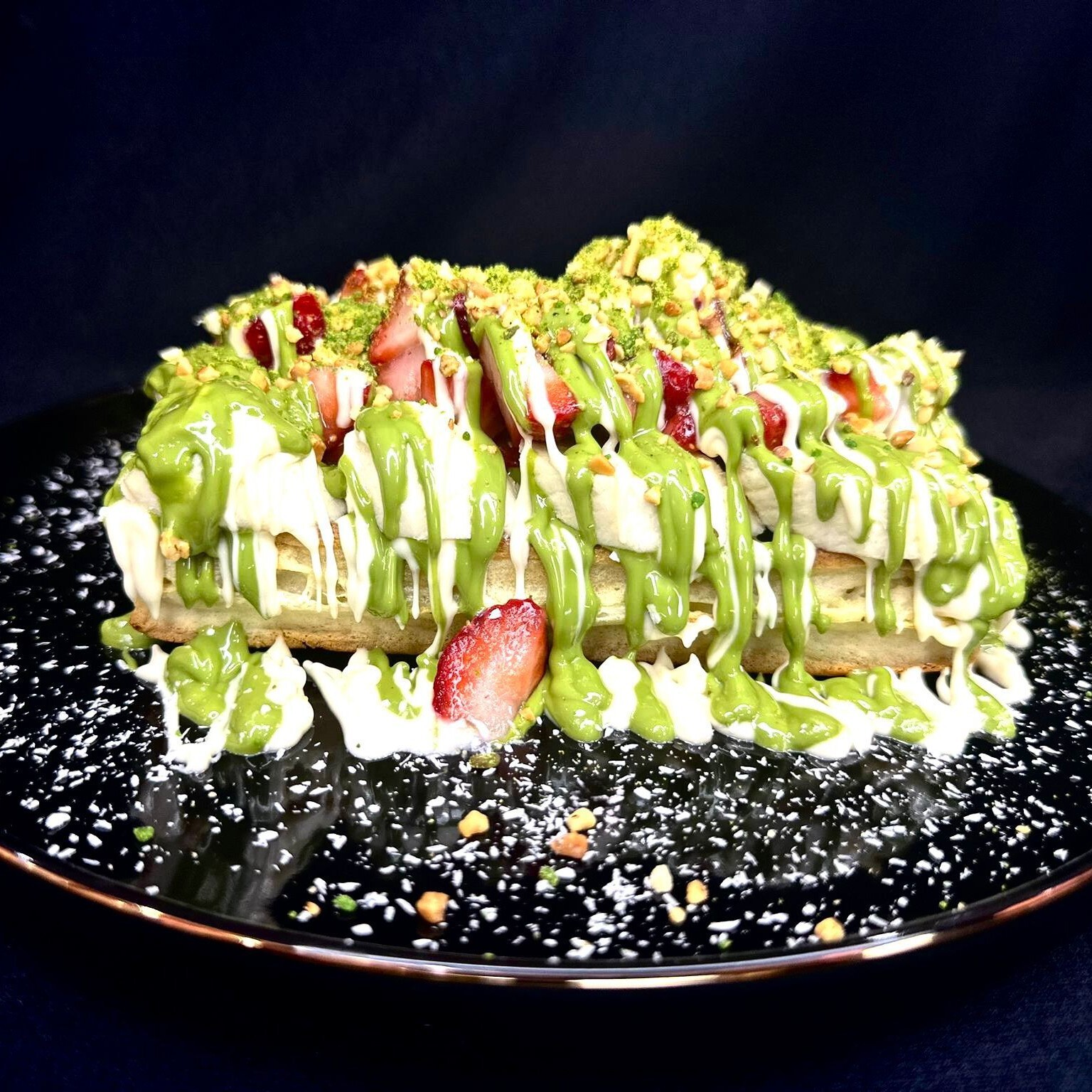 Aşka Fıstık Kat Waffle (Tek Kişilik)