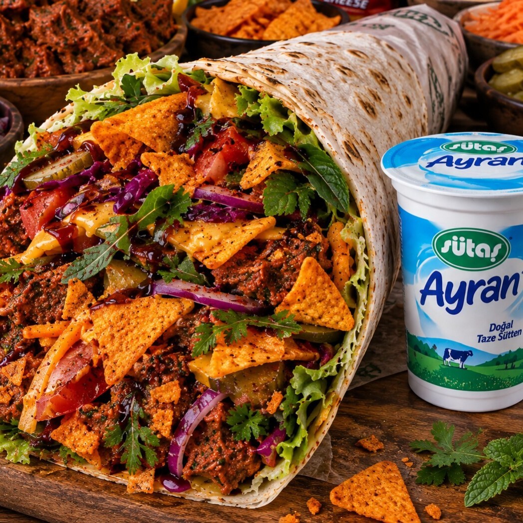 Doritos'lu Mega Çiğ Köfte Dürüm Menü