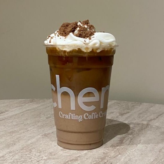 Ice Cookie Chocolate Latte