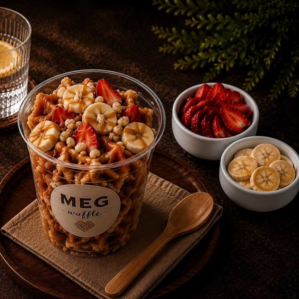 Meg Bardak Waffle Karamel