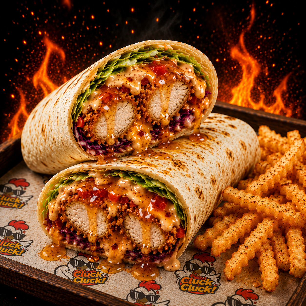 HOT HONEY Wrap Menü