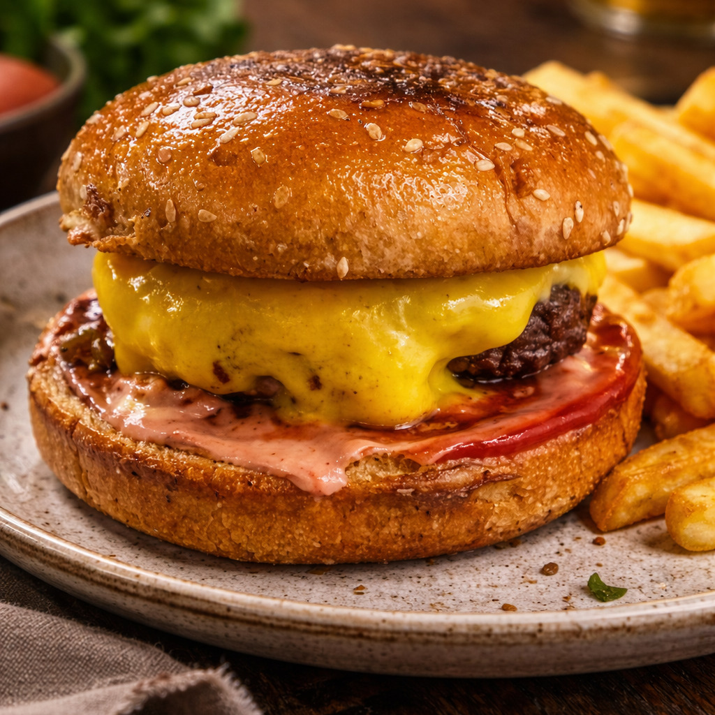 Et Peynirli Burger