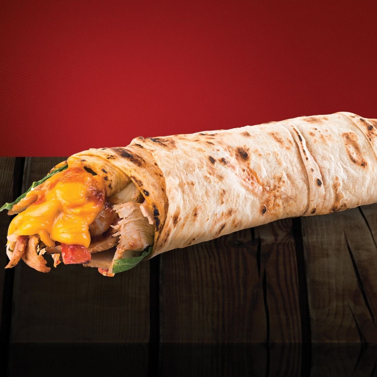 Cheddarlı Tavuk Döner Dürüm