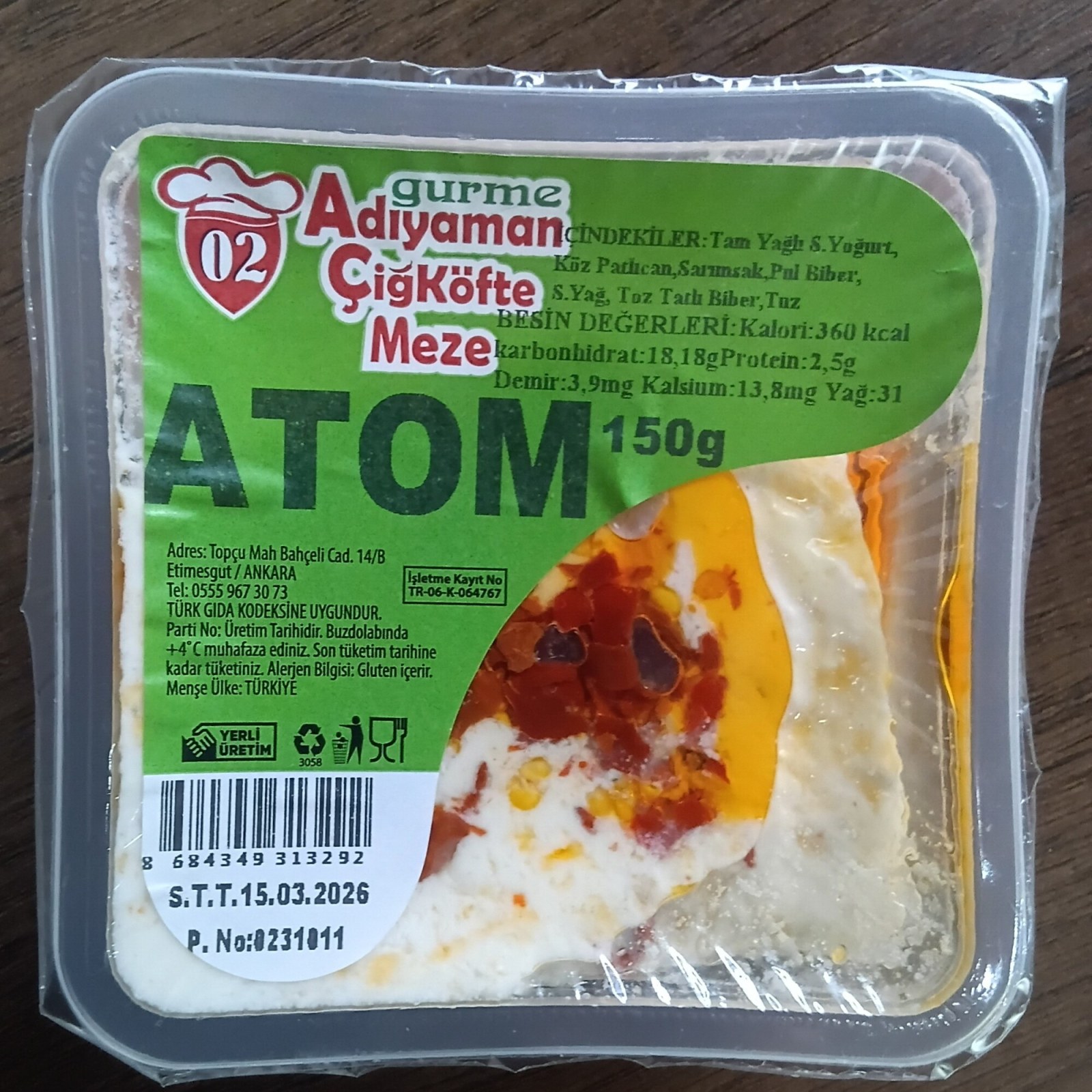 Atom 150gr.