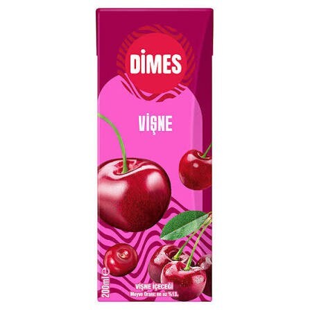 Dimes Meyve Suyu Vişne (200 Ml)