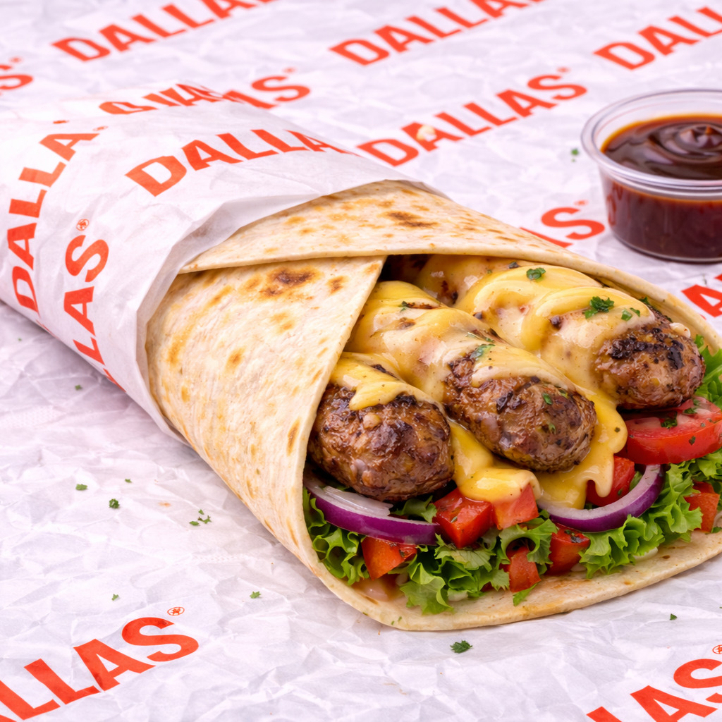 Dallas Kaşarlı Köfteli Dürüm