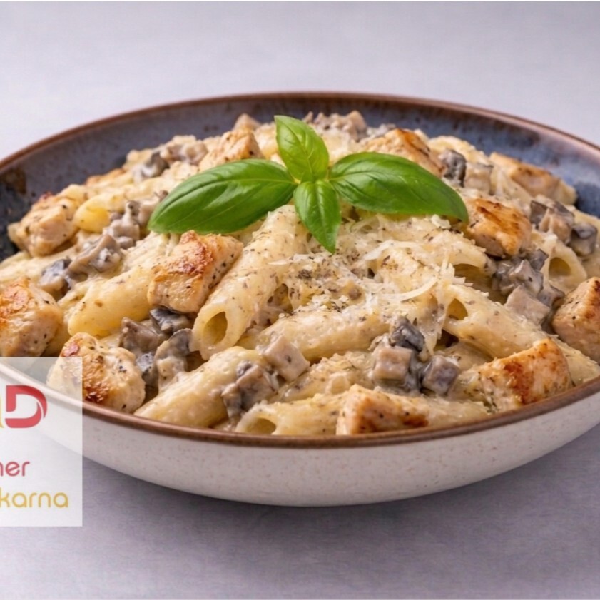 Kremalı Mantarlı Penne