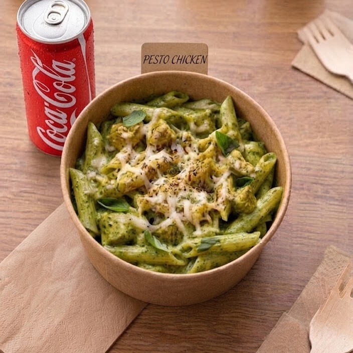 Pesto Soslu Tavuklu Penne + Coca Cola