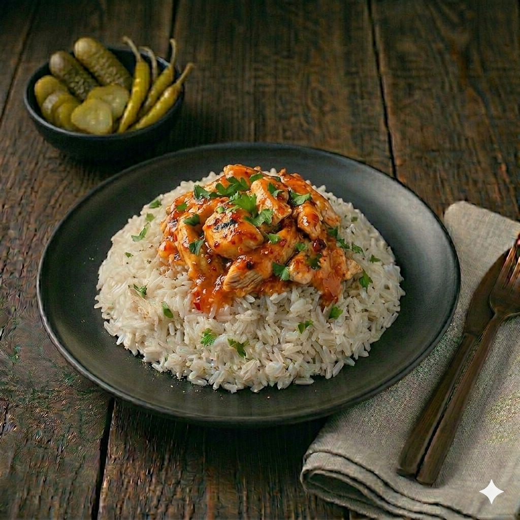 Sweet Chili Soslu Tavuk Pilav & Pepsi 330 ml