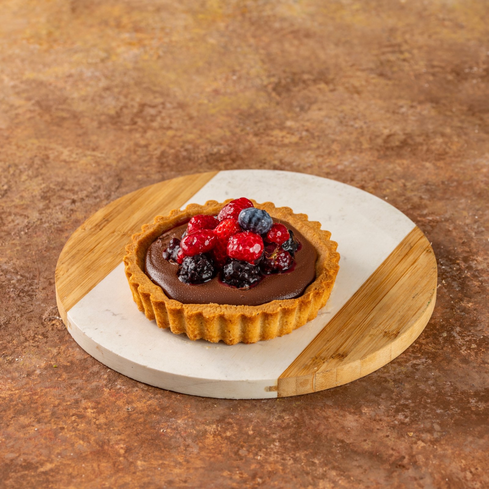 Sütlü Çikolatalı Orman Meyveli Mini Tart