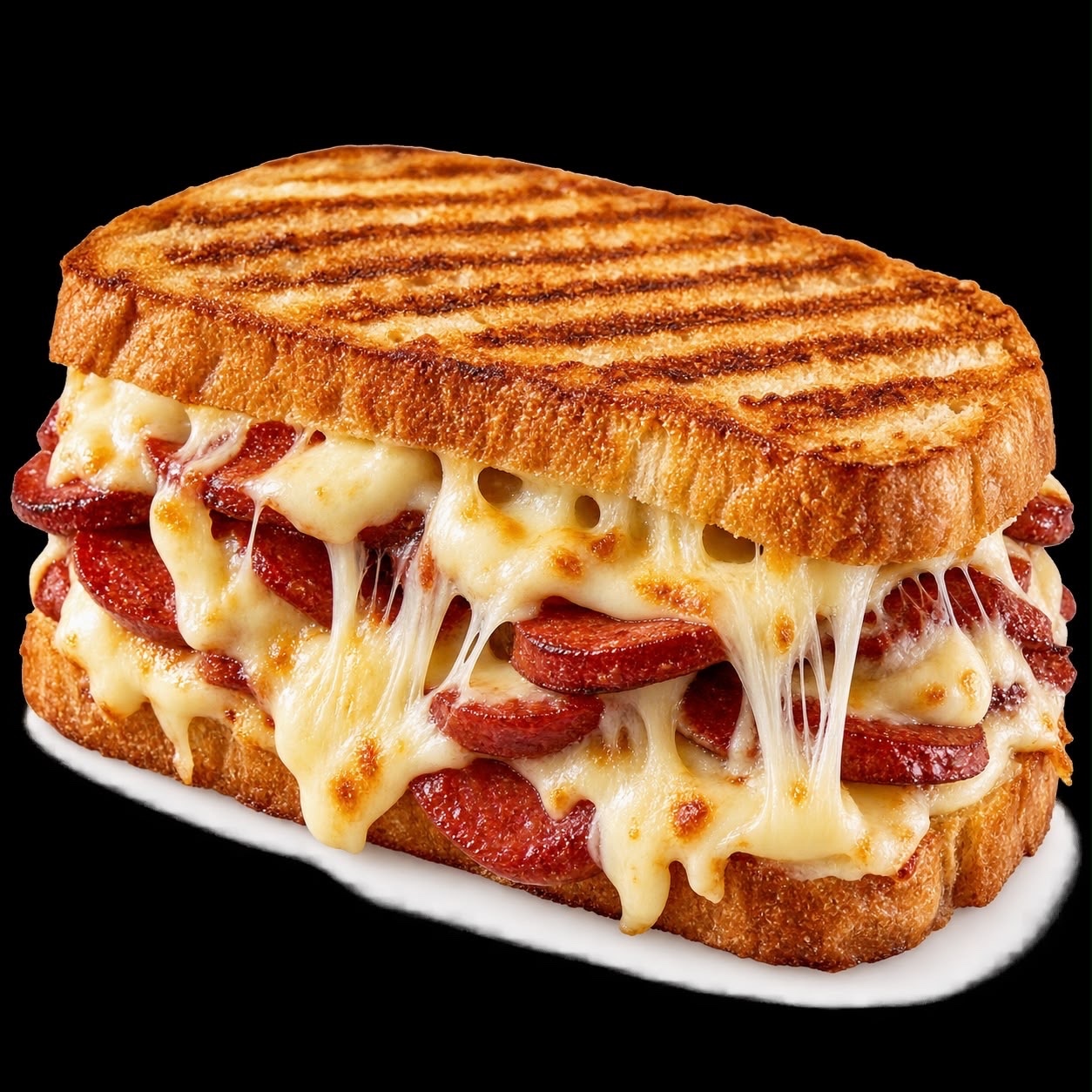 Double Sucuk Çift Kaşar Tost
