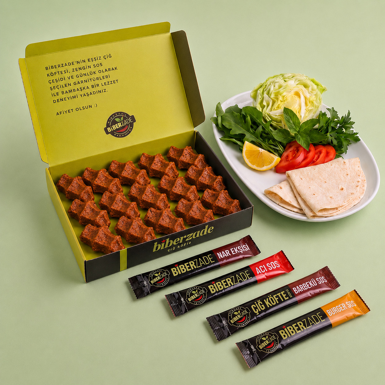 Çiğ köfte Porsiyon (400 Gr.)