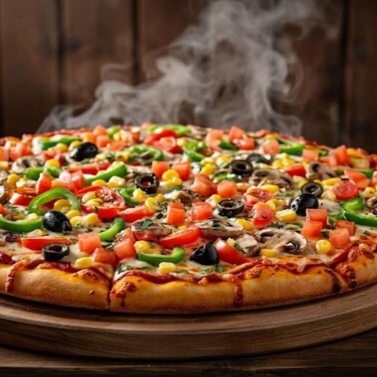 Vejetaryen Pizza (Orta) VIP Live Sos Zeytinli Biberli Gurme Pizzacı Pizza