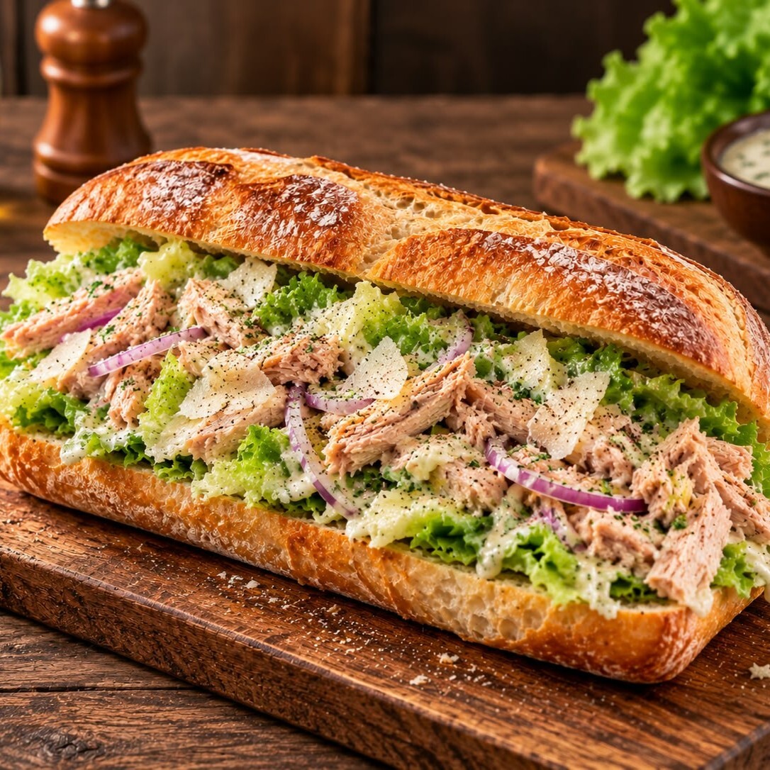 Fransız Baget Ekmeği Ton Balıklı Sandviç