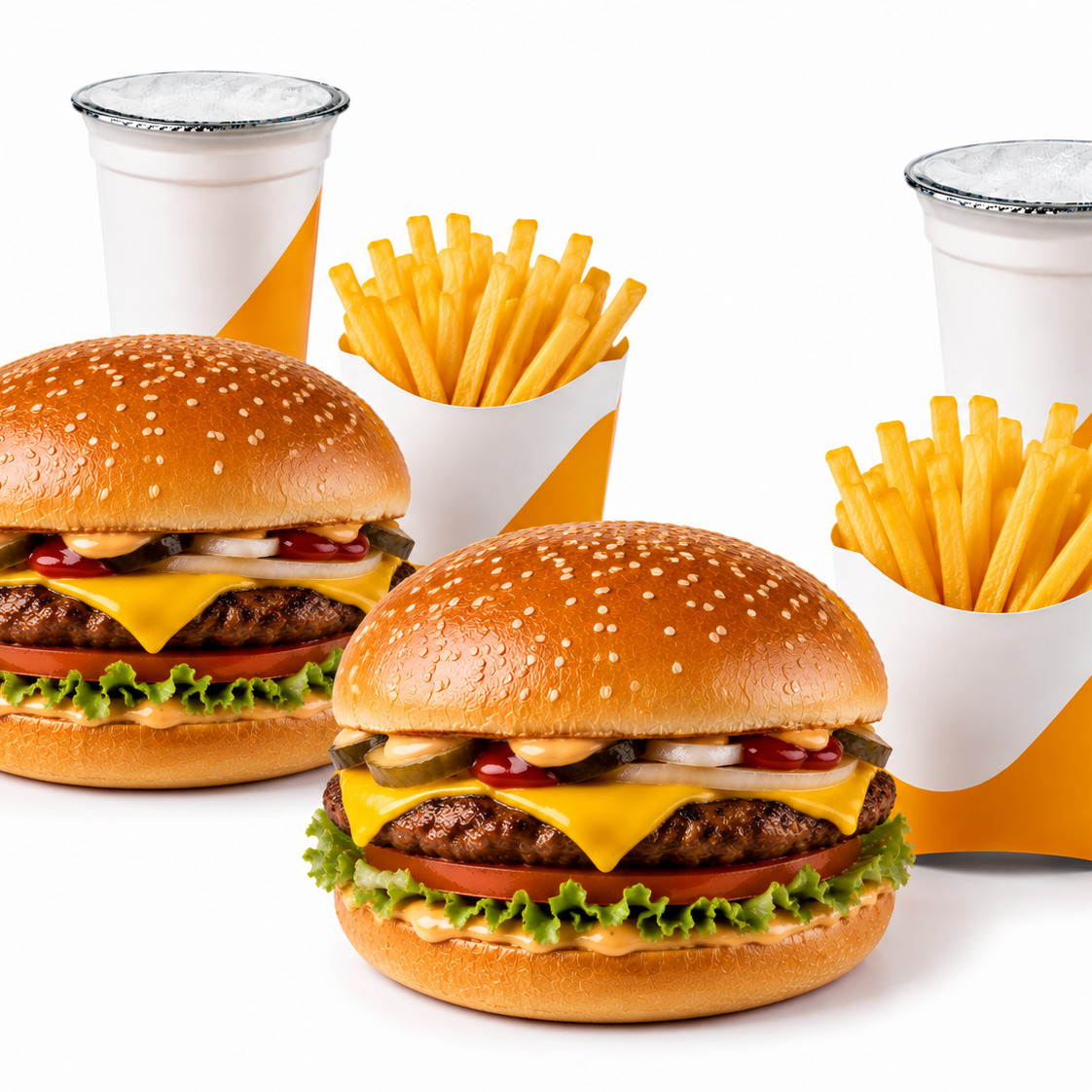 İkili Cheese Burger Menü
