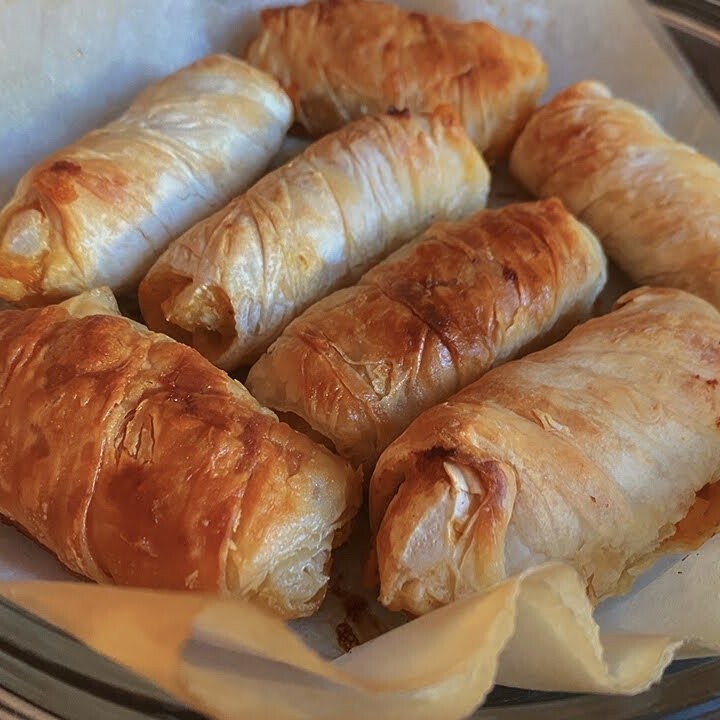 Ispanaklı Peynirli Rulo Börek {6 Adet}