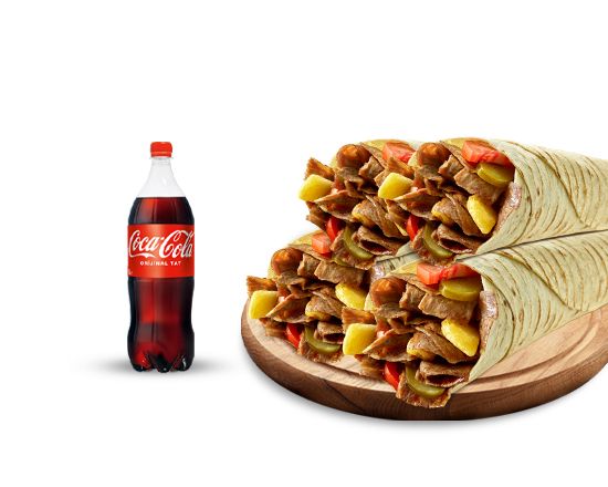 4 Adet Dürüm Döner + 1 Lt Cola