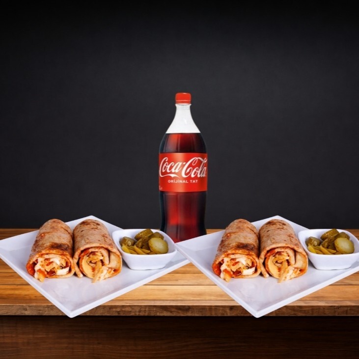 2'li Tavuk Döner Dürüm Menü