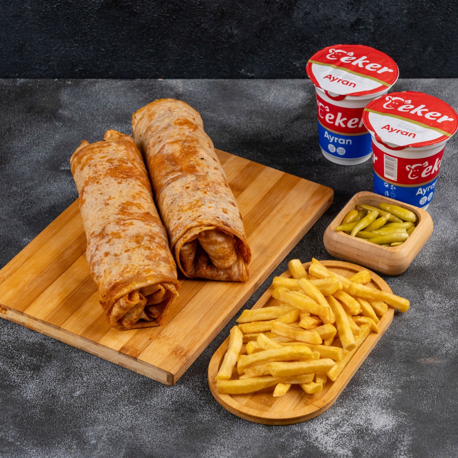 2'li Eko Tavuk Döner Dürüm Menü