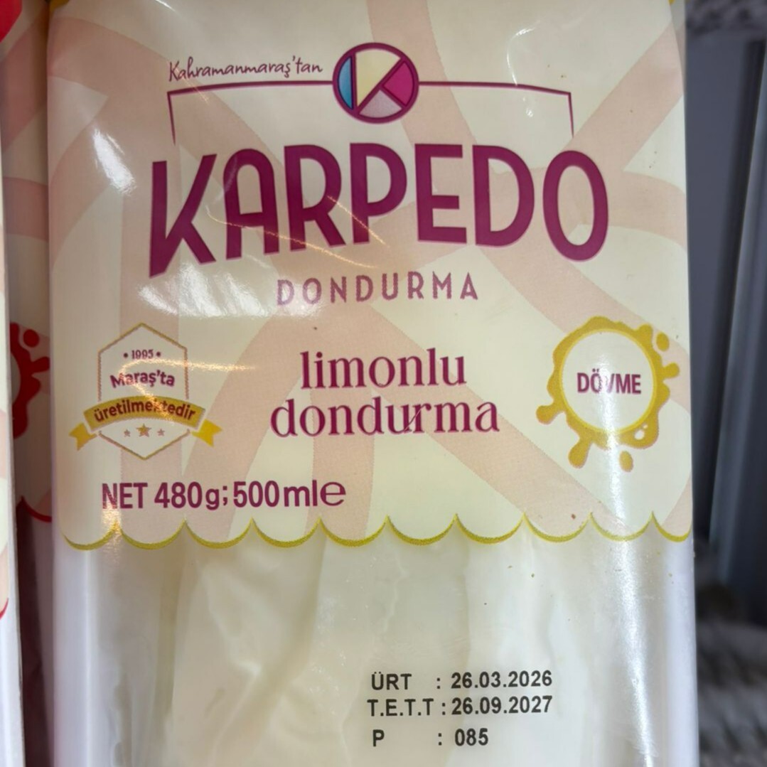 Maraş Dondurması Limonlu (480 gr)