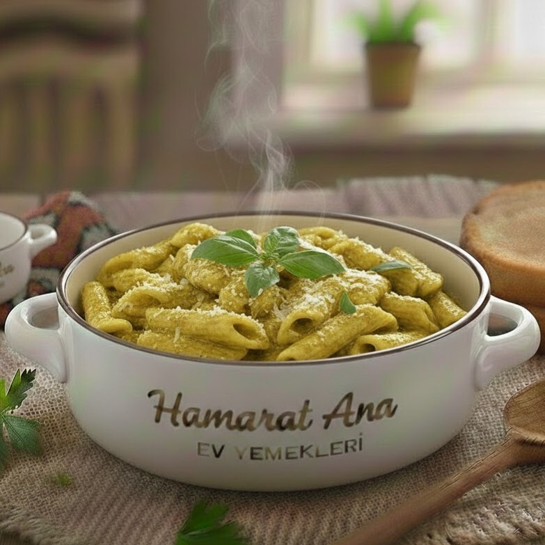 Hamarat Ana'dan Fesleğenli Kremalı Makarna