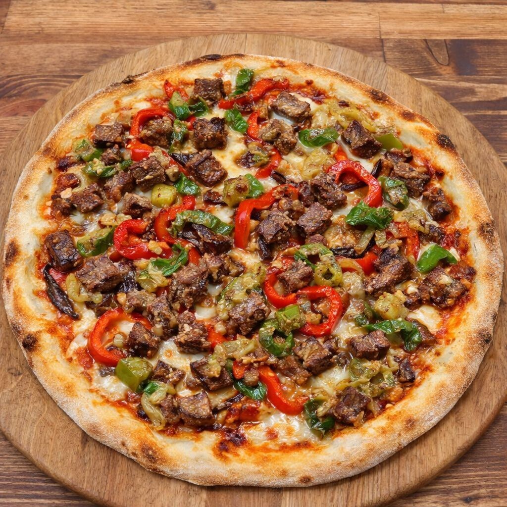 Köz Kavurmalı Pizza