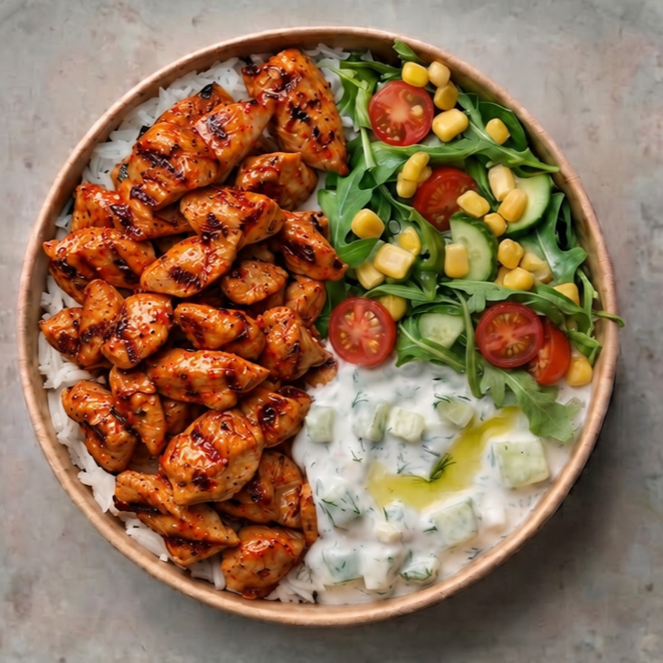 Bol Proteinli Peri Peri Soslu Tavuklu Basmatico Bowl