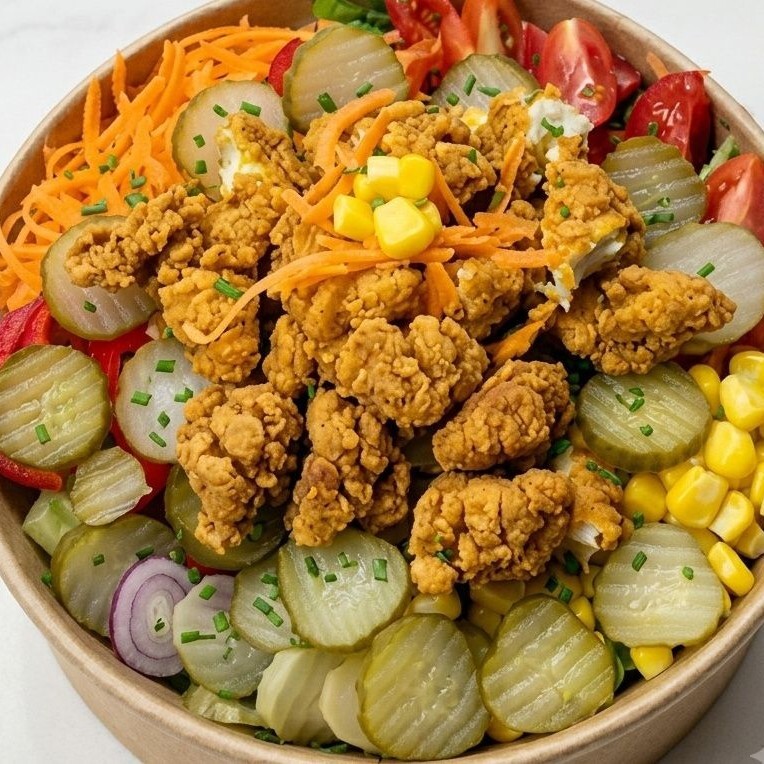 Çıtır Tavuklu Bowl (1,5 porsiyon)