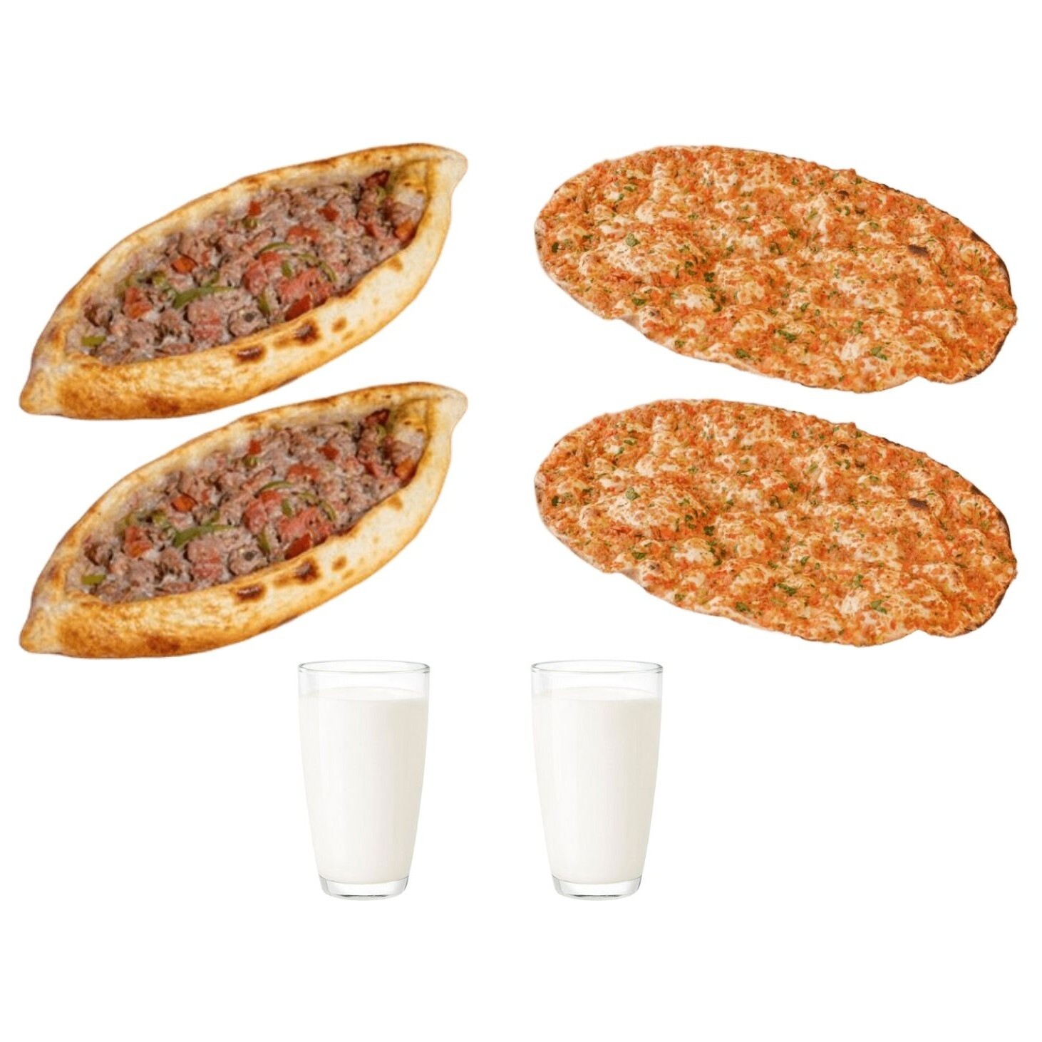2 'Li Kuşbaşılı Cantık & 2'Li Lahmacun Menü
