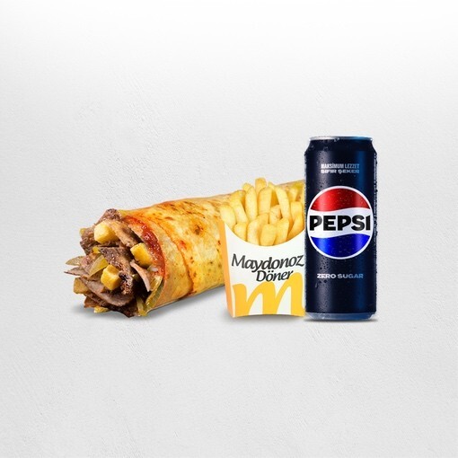 Pepsi Et Döner Maydonoz Medium Dürüm Menü