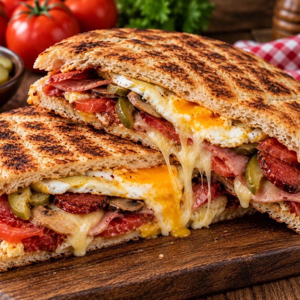 Yumurtalı Bazlama Tost