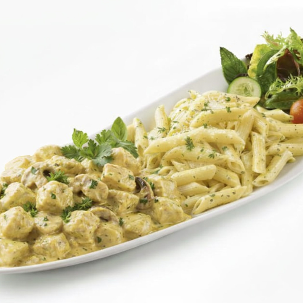 krema köri mantarlı (makarna)