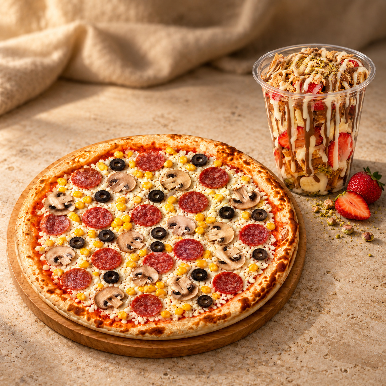 Pizza ve Tatlı Menü