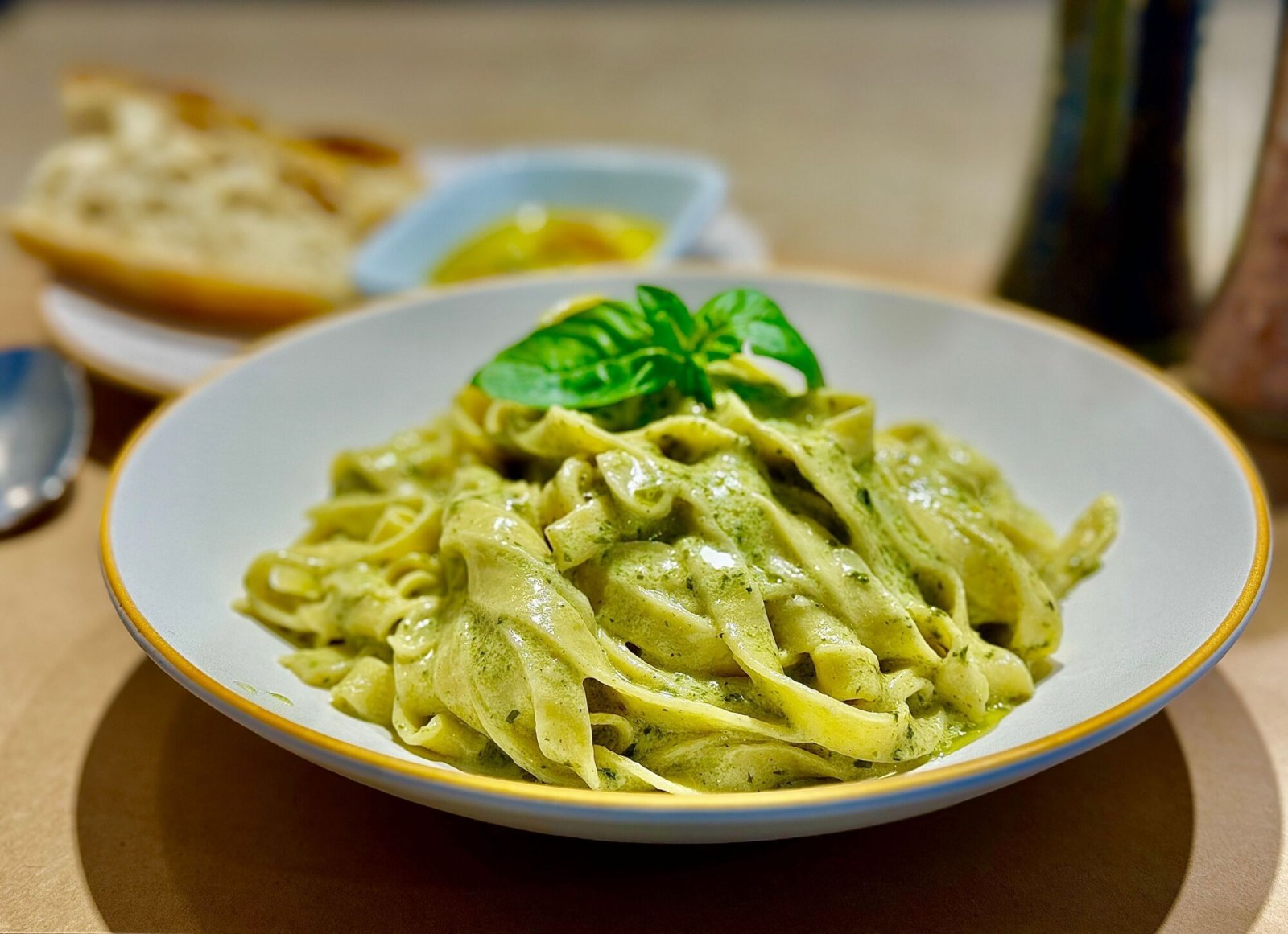 Krema Pesto Soslu Makarna