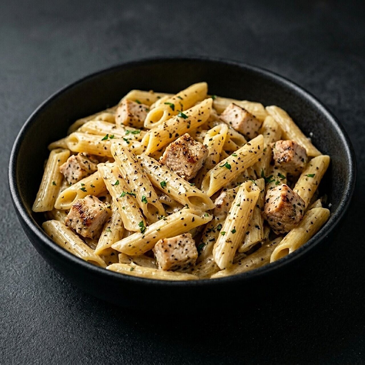 Kekikli Kremalı Tavuklu Penne