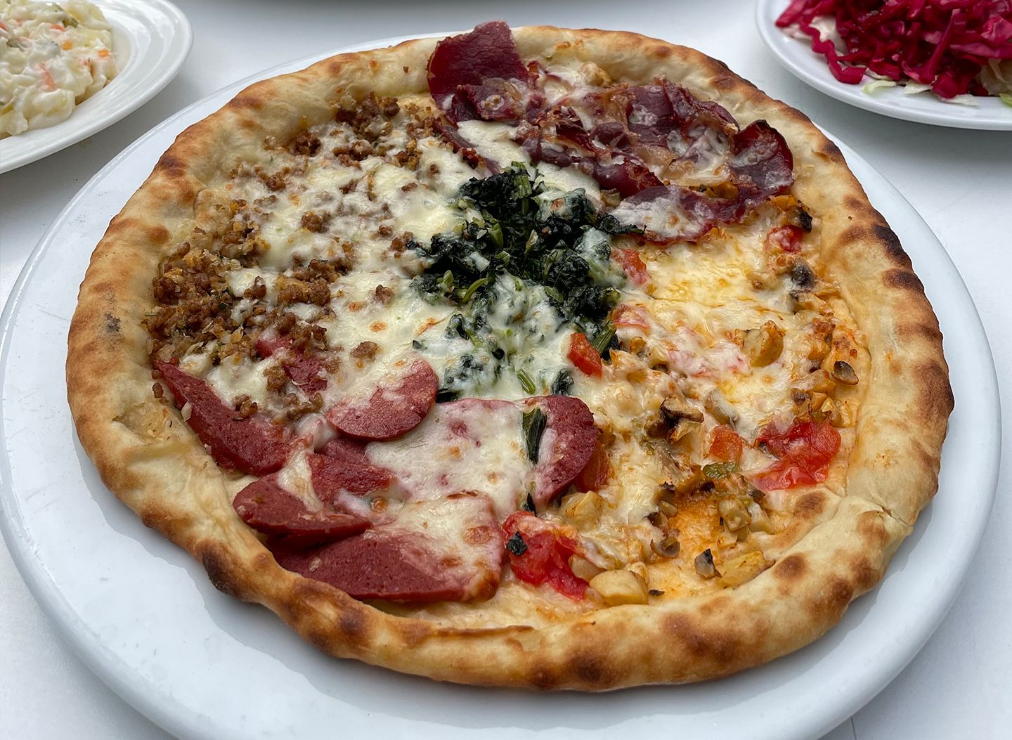 Süper Karışık Pide (Büyük) (Yuvarlak)