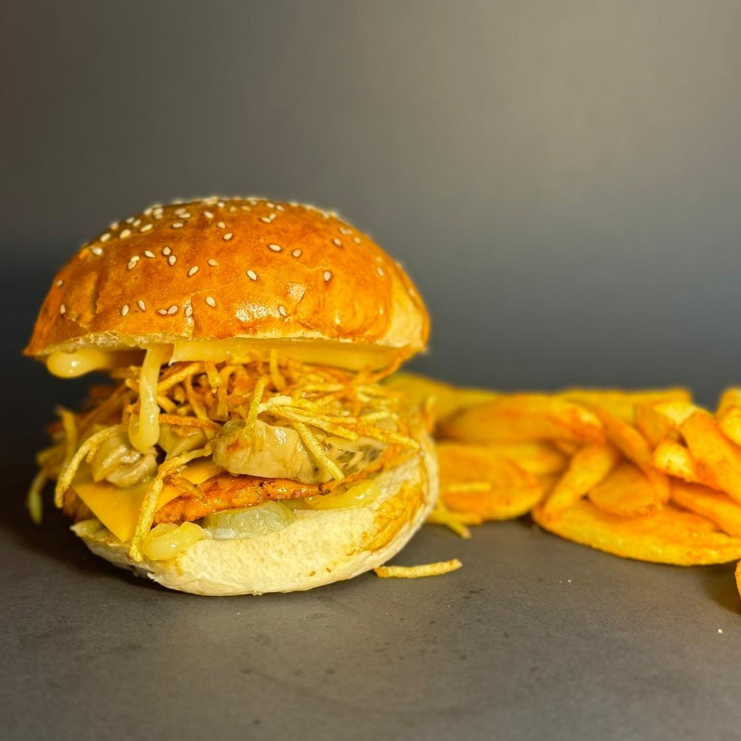 Mantarlı Chicken Burger