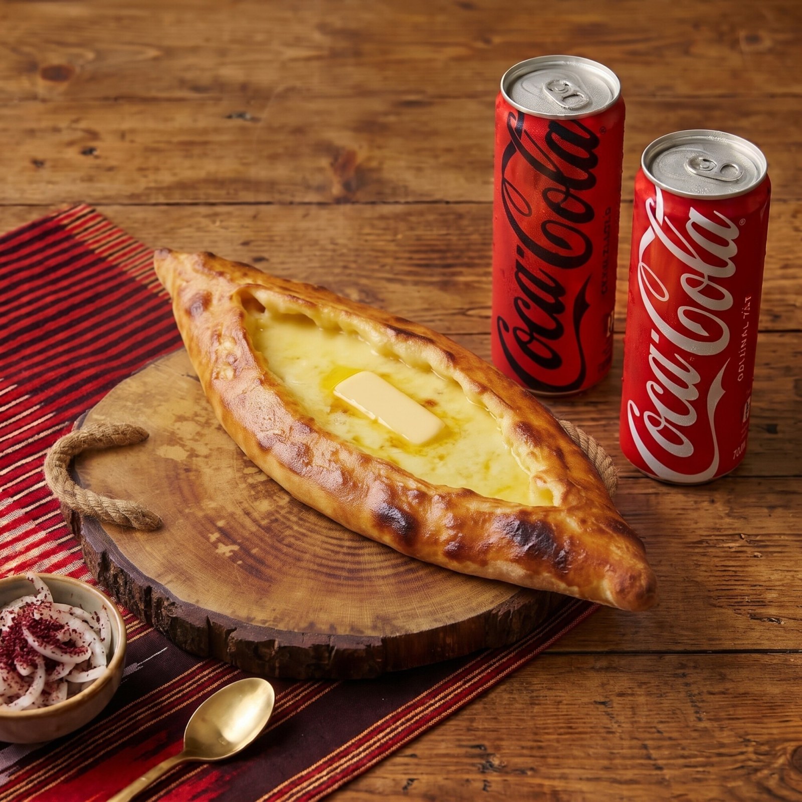 Peynirli Pide + Coca-Cola 330 ml