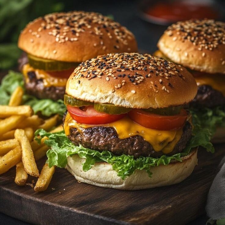 3'lü Father Burger