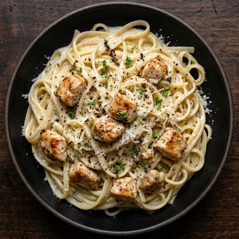 Fettuccine Alfredo Tavuklu