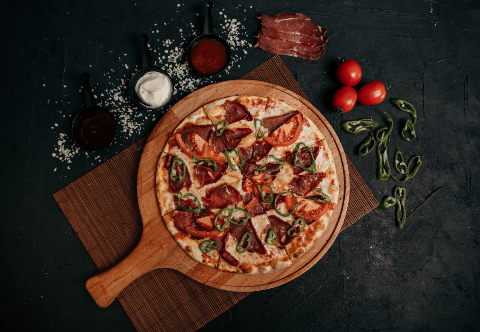 Pastırmalı Pizza (Standart Boy)