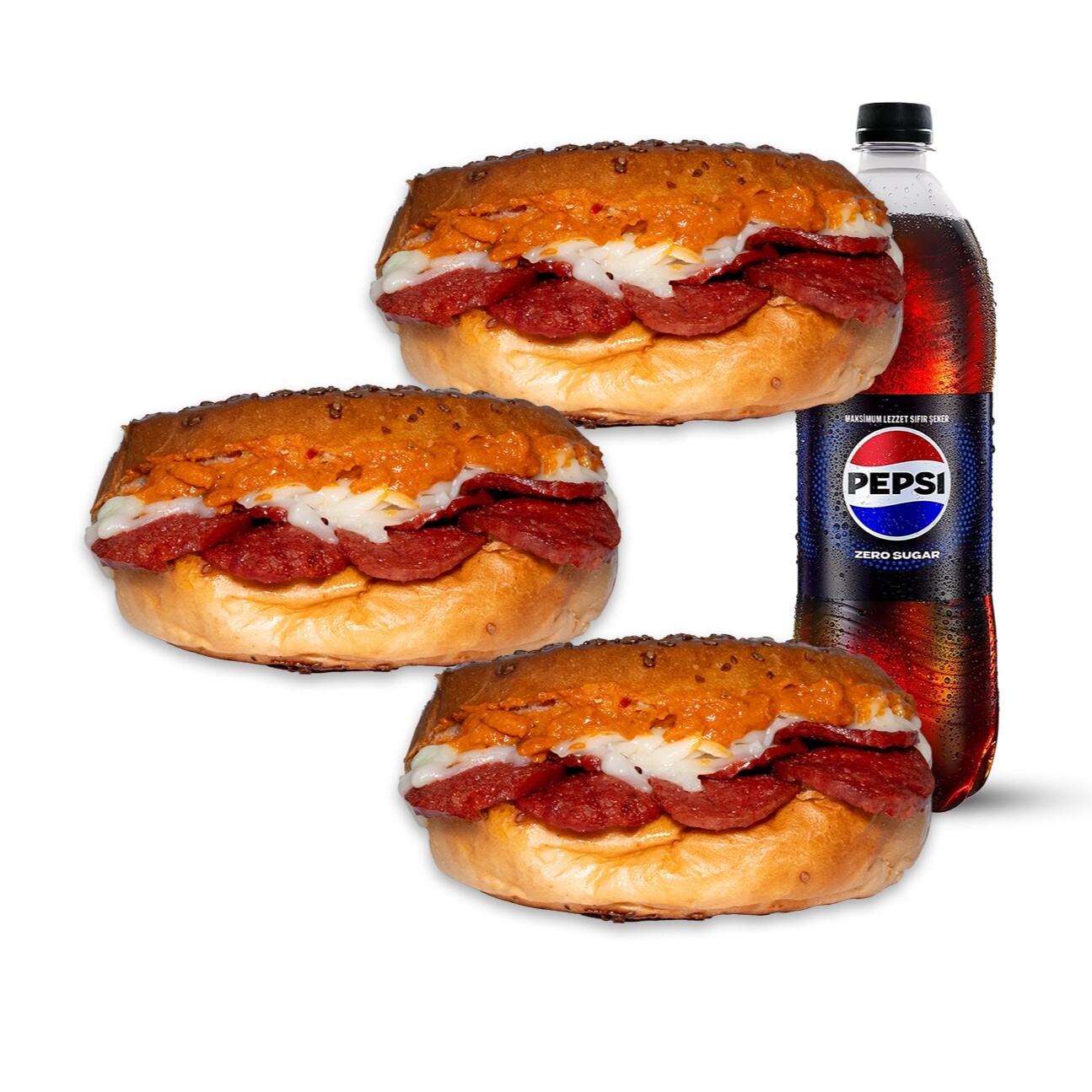 3'lü Arrabbiata Soslu Tost