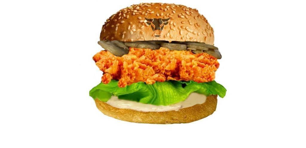 Cajun Mantar Burger ve Patates kutu içecek